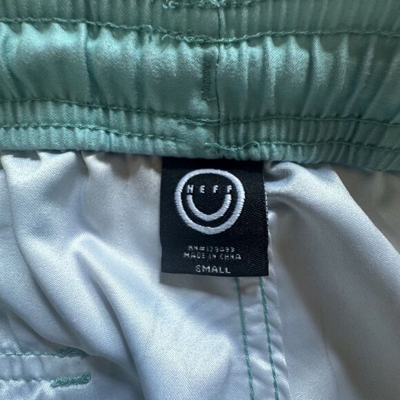 Neff Board Shorts Swim Trunks Mens Small Surf Aqua Drawstring Yellow Ducky - Picture 6 of 8